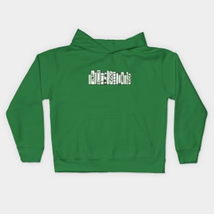 Green Pastel Books Kids Hoodie